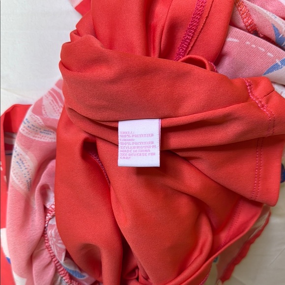 Pink Lily Floral Mini Dress - Red and White - Picture 9 of 11